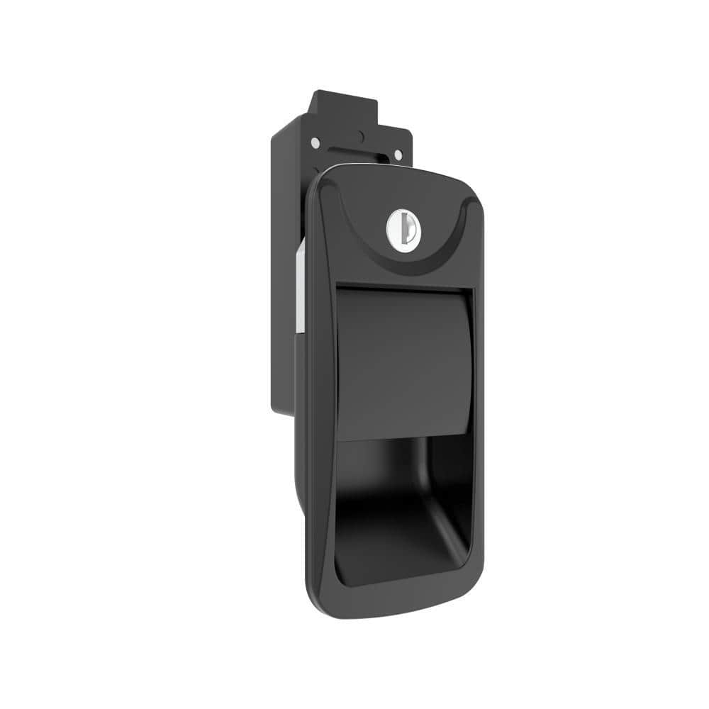 B-1606-40 | Rv Door lock, Impact door, Key lock, zinc alloy, powder coating, black