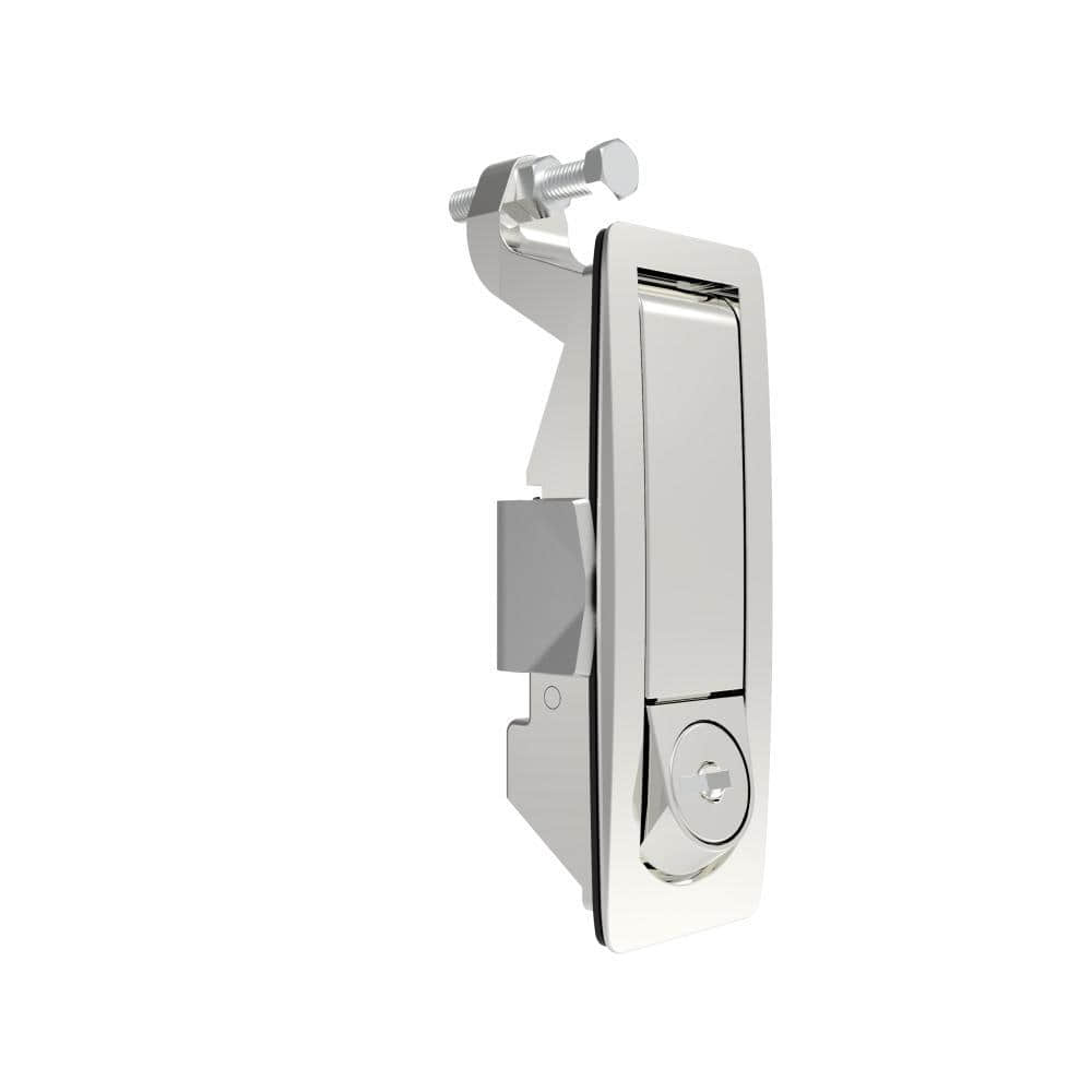 A-1442-324-30 | Compression type door lock, lever, unlimited, raised trigger, with lock, unsealed, zinc alloy, electroplated chrome
