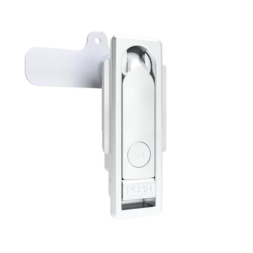 A-1108-10-50 | Swing handle lock, K200 key lock,left and right universal, rotary handle open, zinc alloy, spray paint, silver