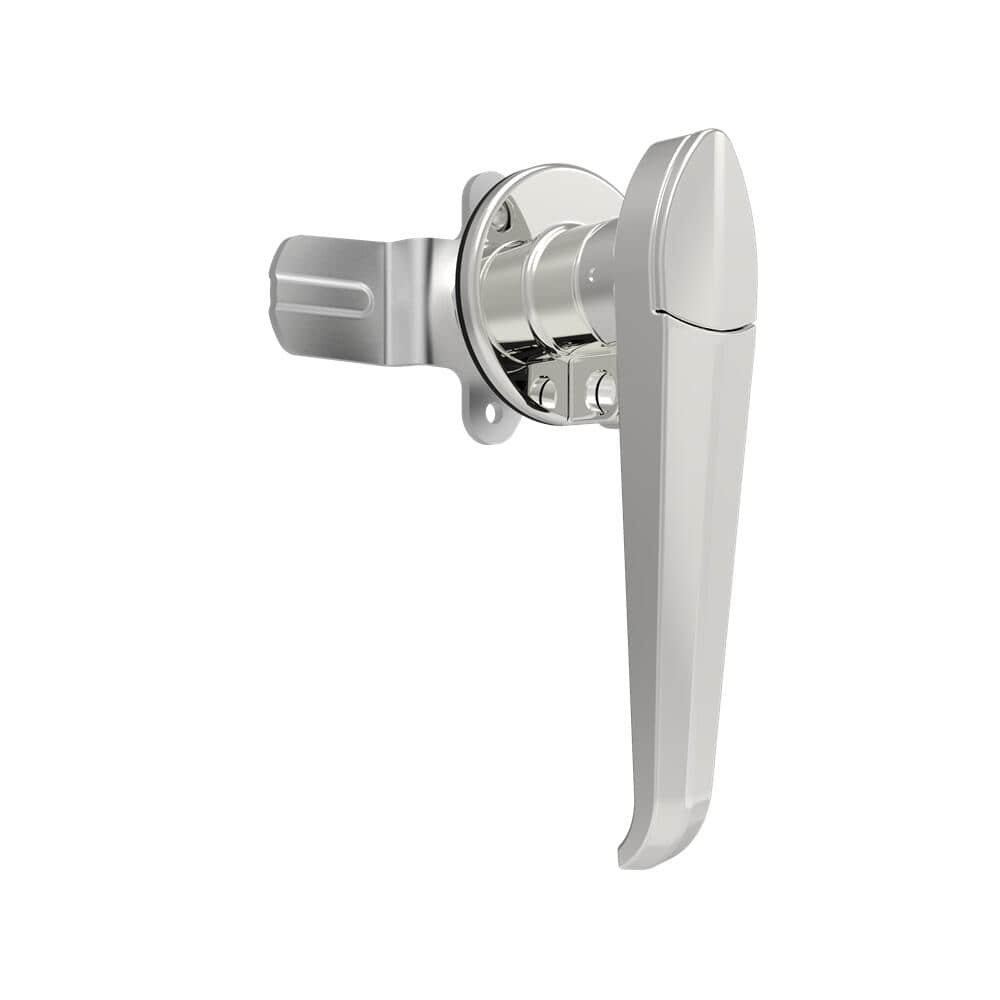 B-1307-10-A1 | Quarter Turn Cam Latch, L-Handle with Padlock, Cammed, Sealed, Stainless Steel, Passivated
