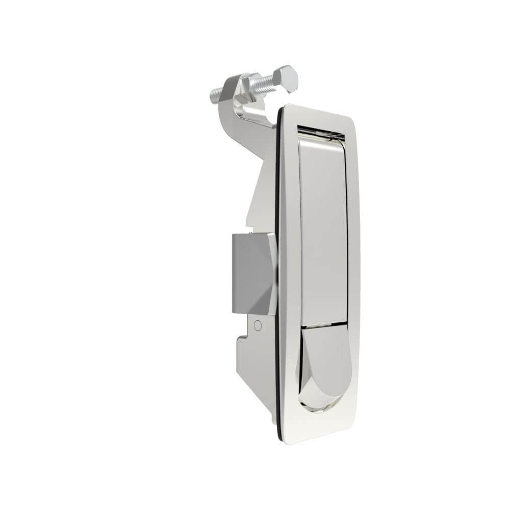 A-1442-124-30 | Compression door lock, lever, unlimited, raised trigger, unsealed, zinc alloy, electroplated chrome