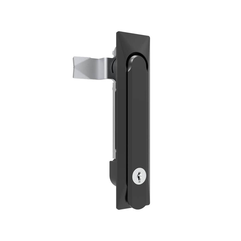 A-1113-30-40 | Swing handle lock,K333 key lock, left and right universal, rotary handle open, zinc alloy, powder coated, black