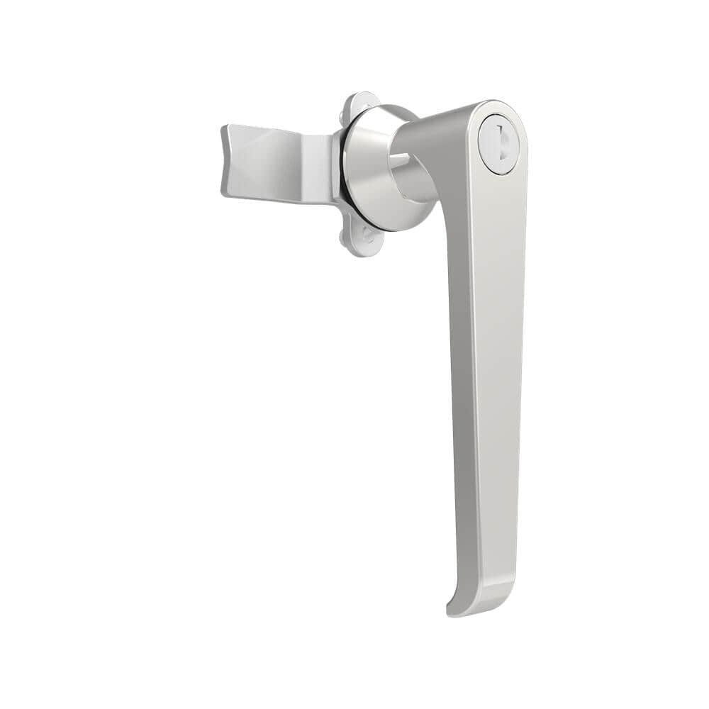B-1311-10-A1 | Quarter-turn cam latch, l-handle with cam, key lock, stainless steel, passivated