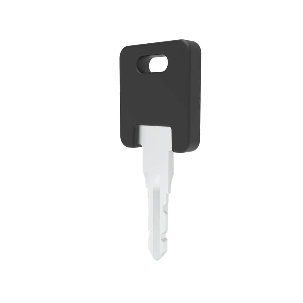 K0400-2 | Black plastic handle key, 200 combination, brass, nickel plating
