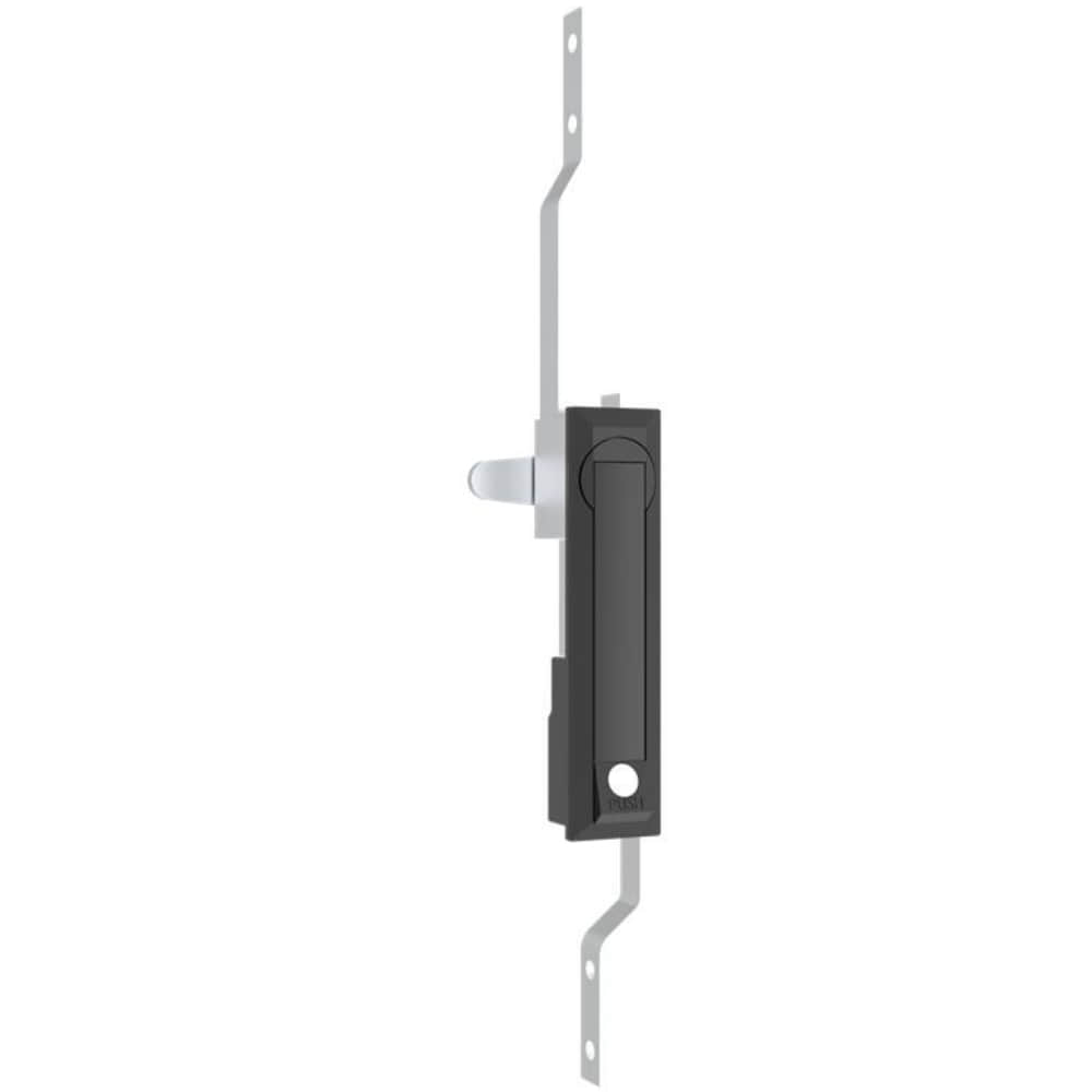 A-1209-3101-40 | Swing handle, K200 key lock, left and right universal, three points, zinc alloy, powder coating, black