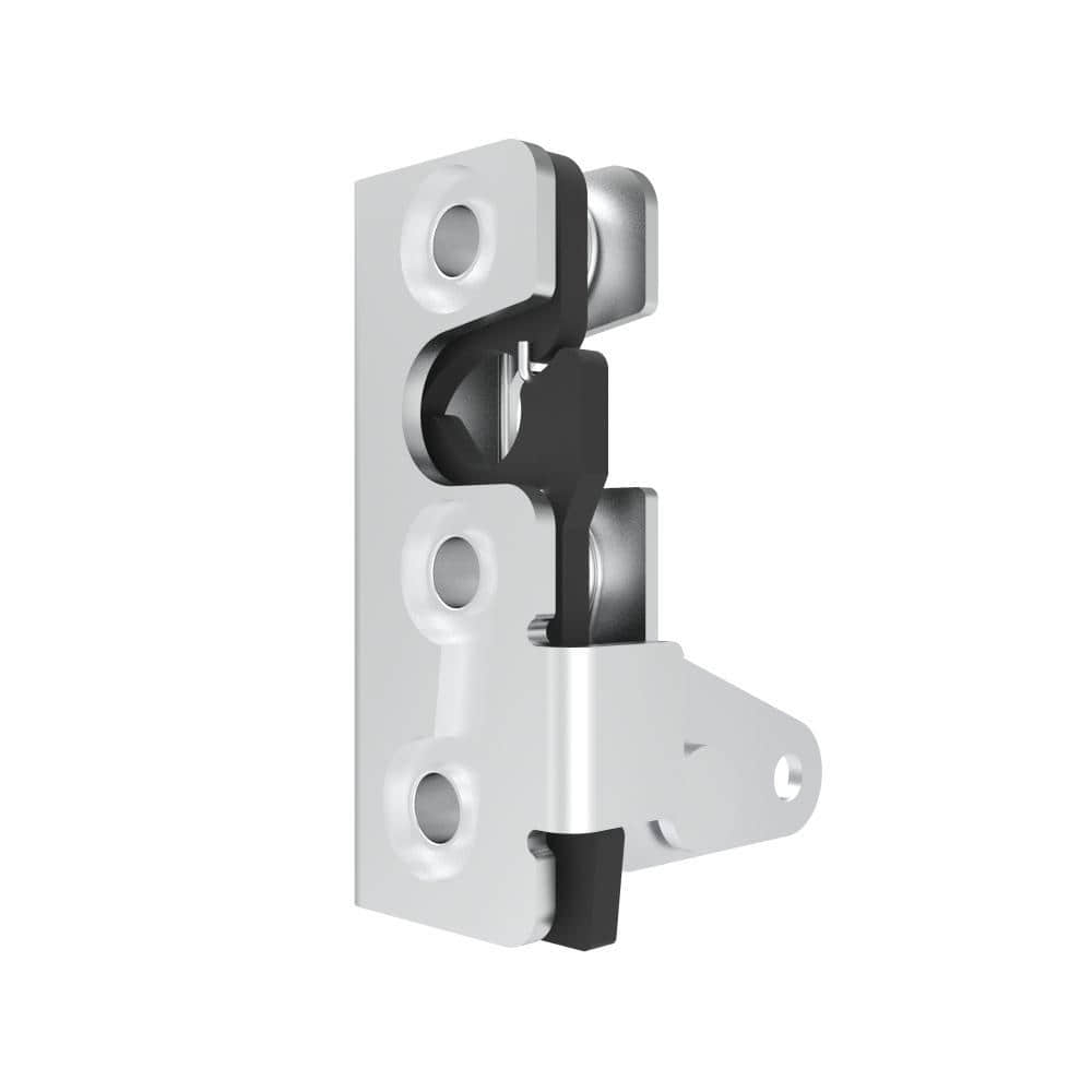 I4-3010 | Rotary push latch, heavy size, two-stage, vertical lever, steel, zinc plate, bright chromate