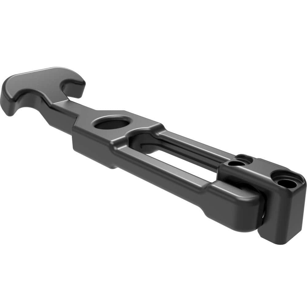 F-1716-630 | Flexible Draw Latch (without keeper), Front Mount, Middle, Rubber, Black