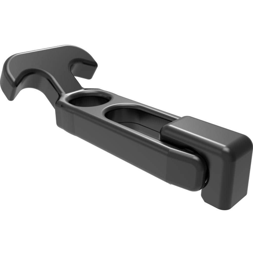 F-1716-540 | Flexible Draw Latch (without keeper), Concealed Mount Glass-filled Nylon, Black