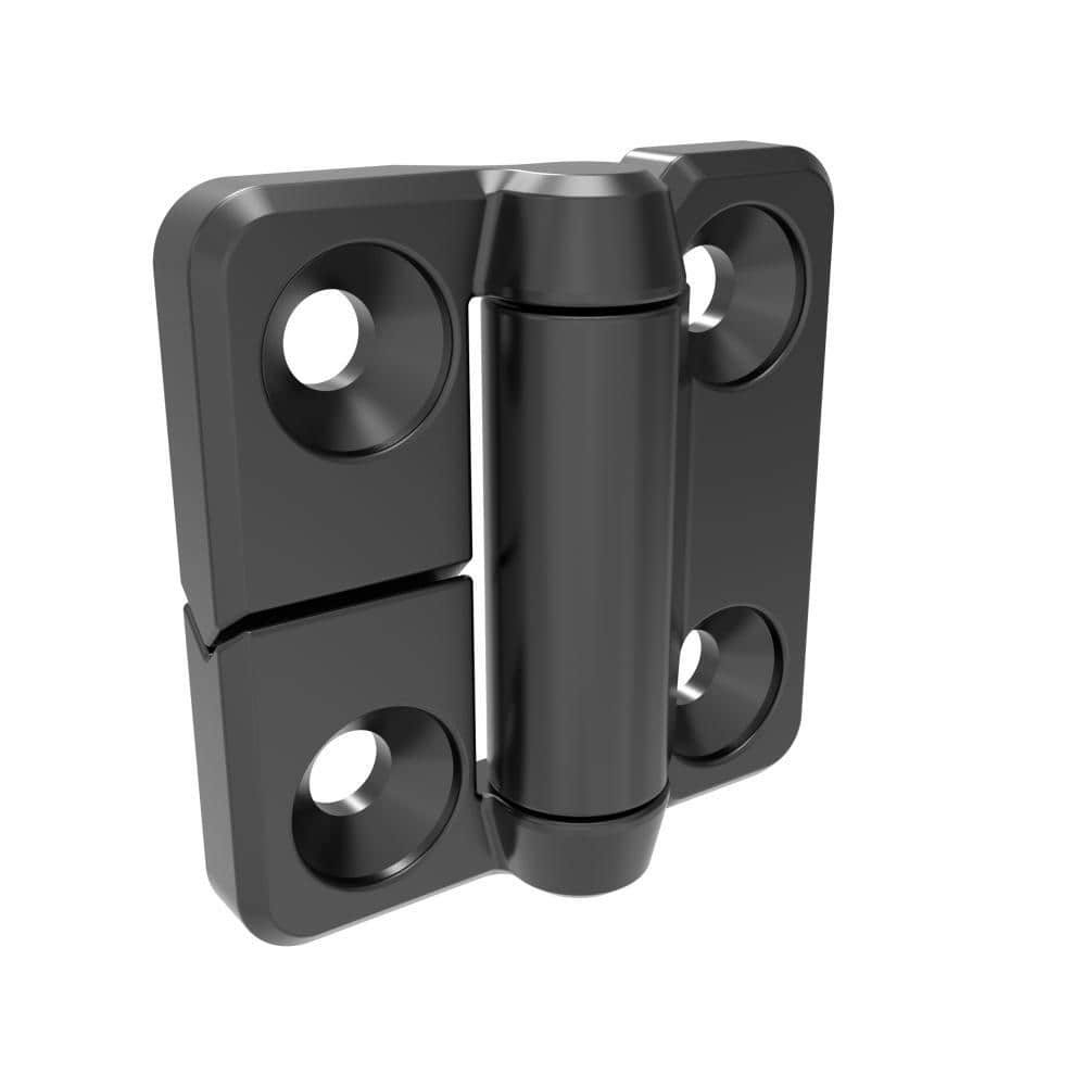 H1-2423-500-40 | Constant Torque Hinge, 50x50mm,M5 countersunk screws are installed, zinc alloy, powder coated, black