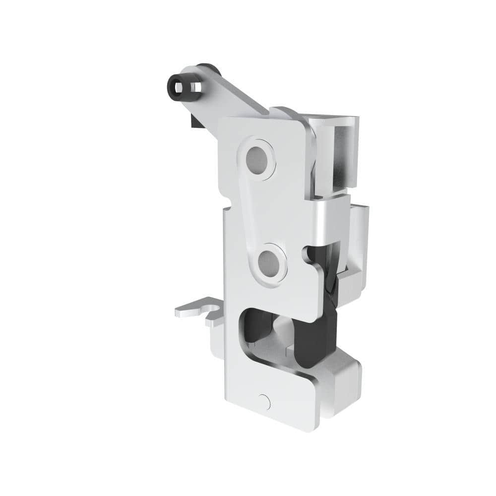 3020 | Rotary Push Close Latch, Heavy Duty size, left, two stage, Lever Support, Steel, Bright chromate, Bright
