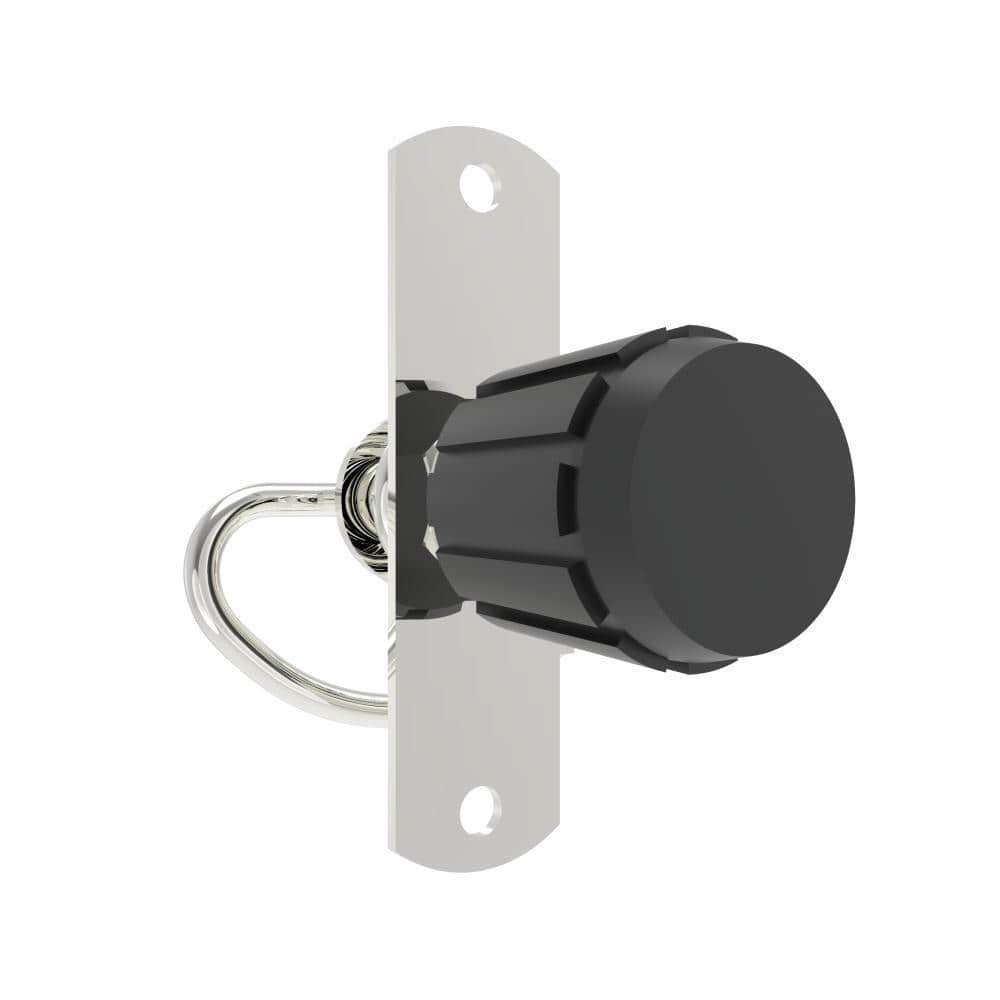 C8-1757-203-A1 | Compression latch, Self-adjusting Latch, Subsize, Nylon knob, tool lock, rivet/screw through hole mount, smooth, Stainless steel, primary color, Passivation