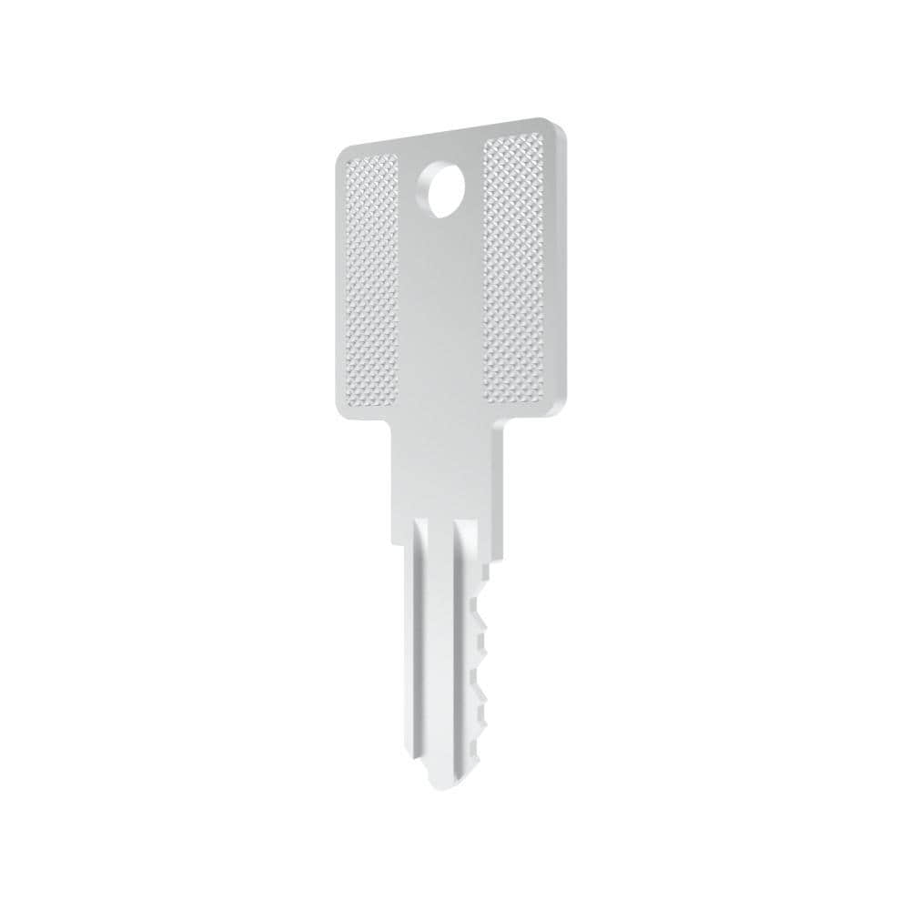 K1800 | Single sided toothed key, steel, nickel plated, bright