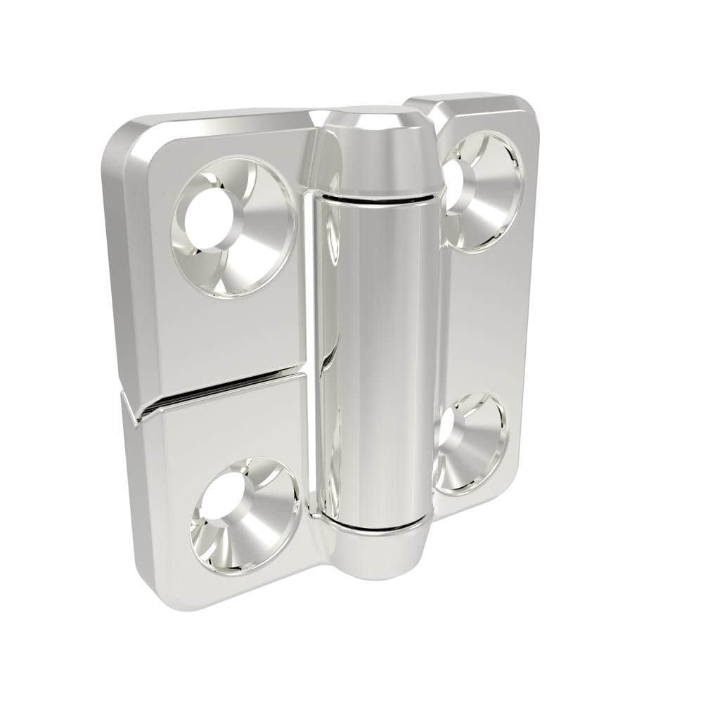H1-2423-500-30 | Constant torque hinge, 50x50mm,M5 countersunk screws are installed, Zinc alloy, Electric galvanized, white