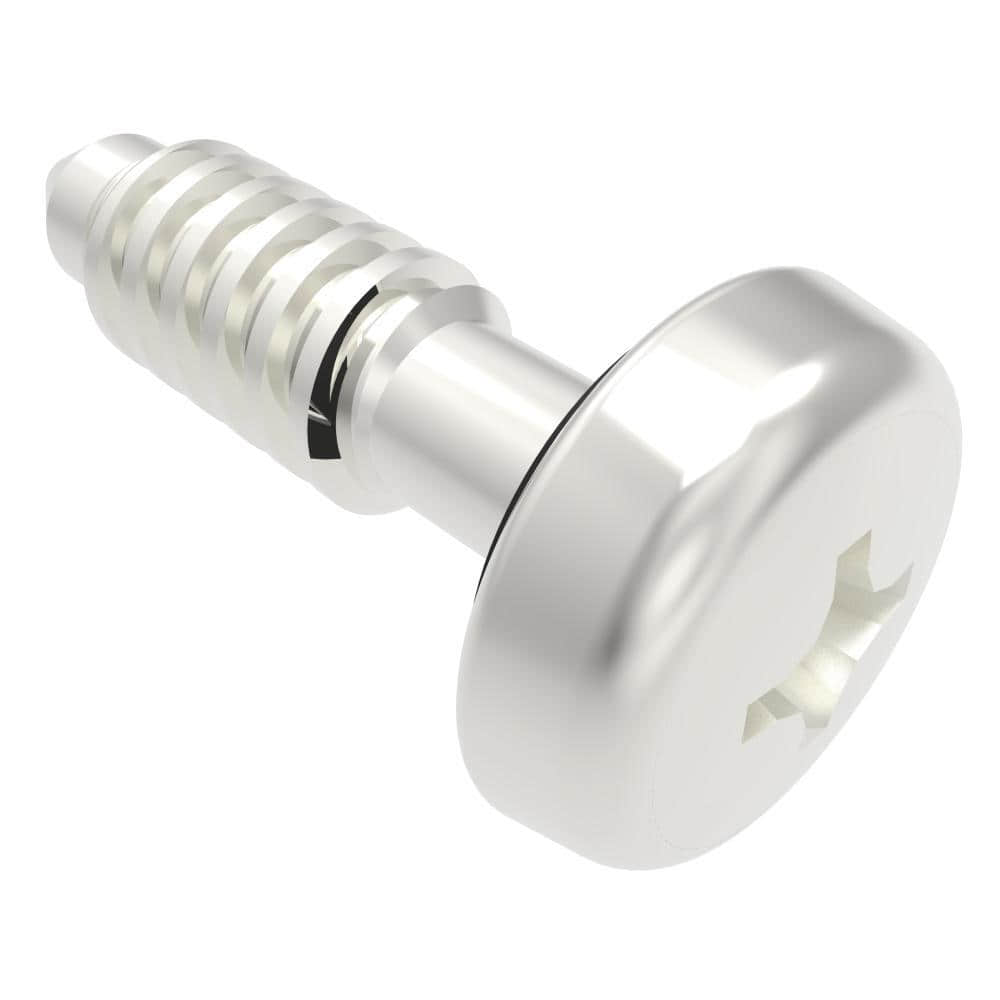 09-P-304 | Fast Lead Screw, Small Size, Phillips Recess, 3.4mm (.13 in) Max. Outer Panel, Steel, Zinc Plate, Bright chromate