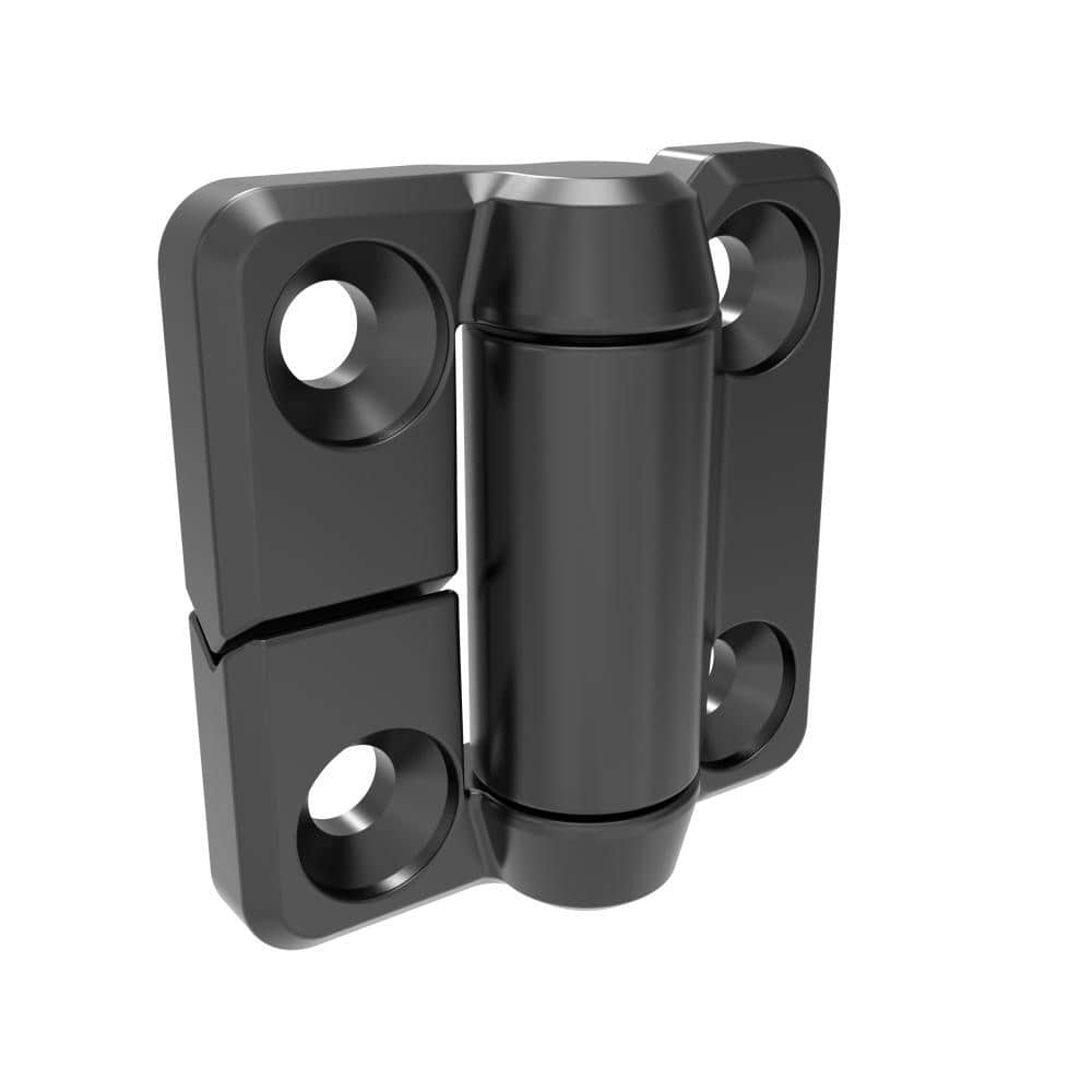 H1-2423-400-40 | Constant Torque Hinge, 40x40mm, M4 countersunk screws are installed,zinc alloy, powder coated, black