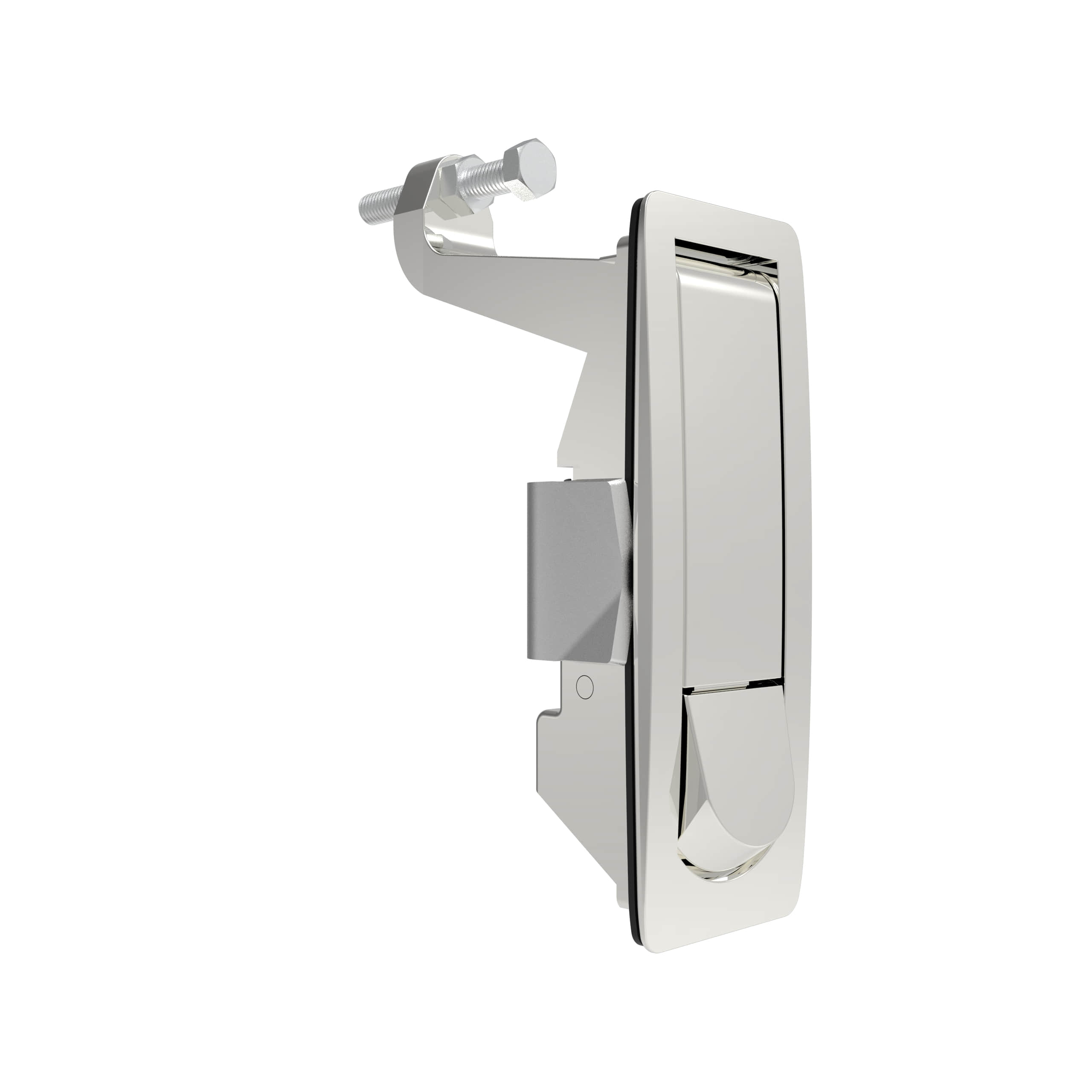 A-1442-146-30 | Compression door lock, lever, unlimited, raised trigger, unsealed, zinc alloy, electroplated chrome