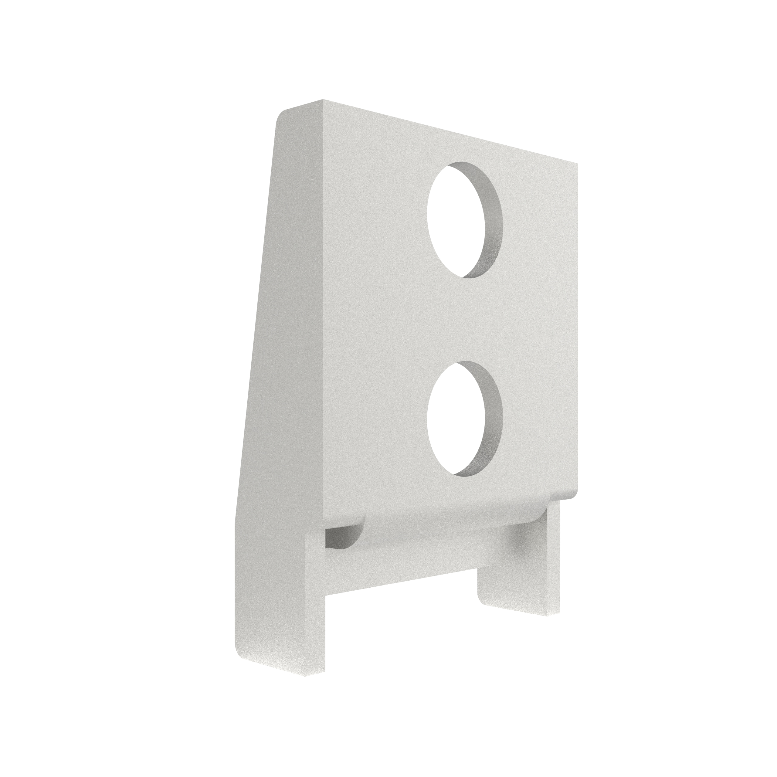 1640-103 | Concealed keeper,double hole mounting, stainless steel, passivated, bright