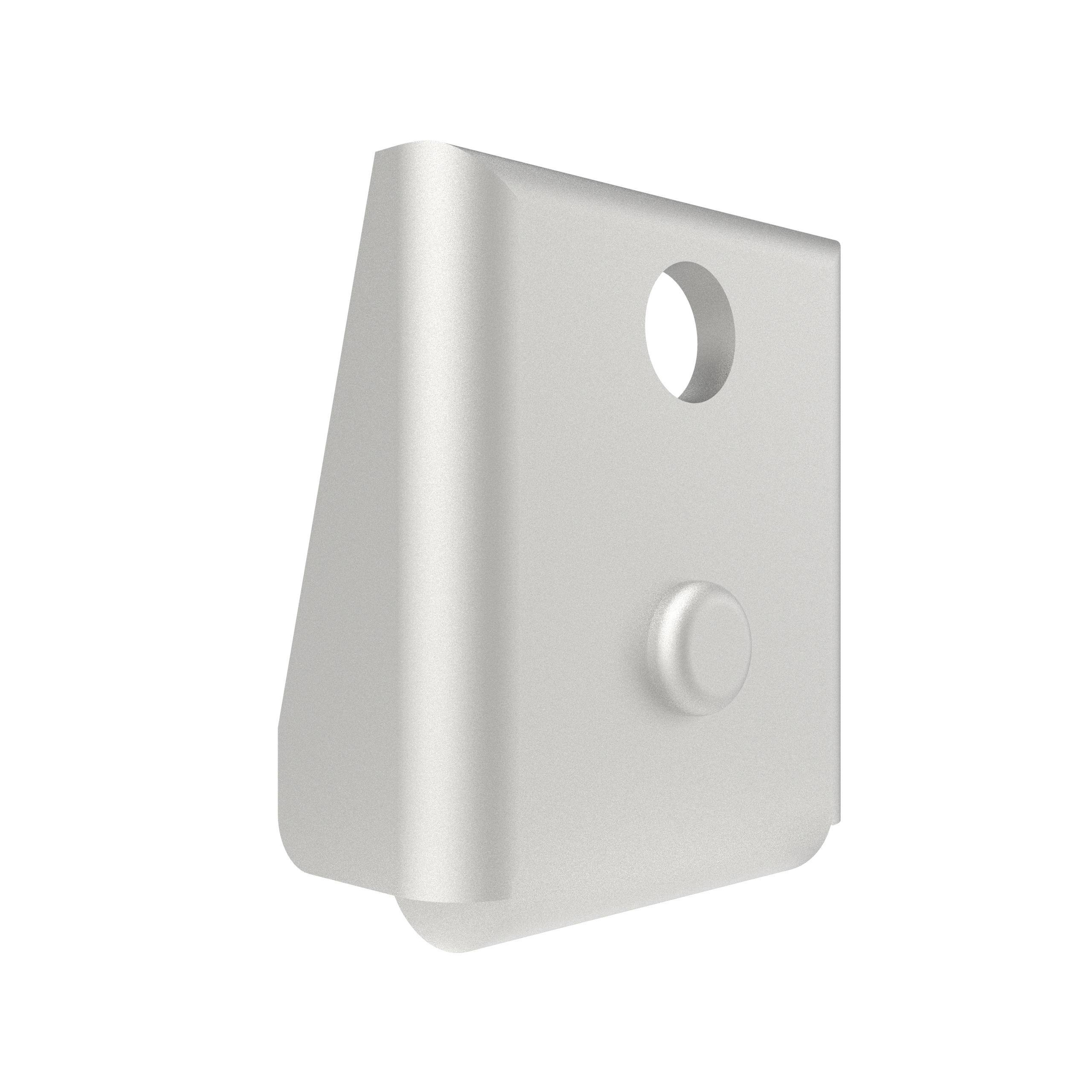  1641-102 | Exposed keeper, single hole mounting, stainless steel, passivated, bright