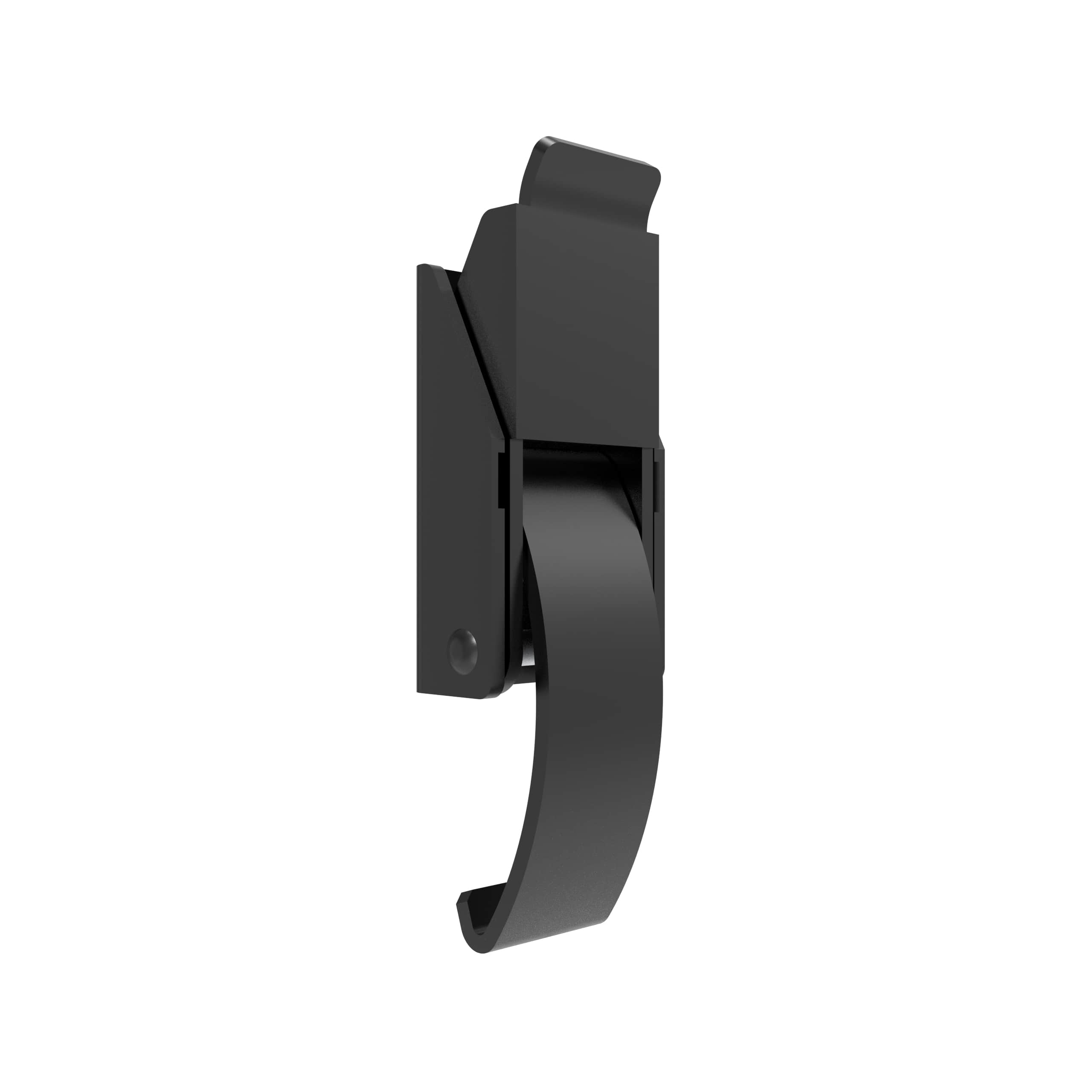 F-1641-15-40 | Over-center Draw Latch Small Size, Handle Tab Up,Short connection,non-padlockable , Stainless Steel, Powder coating, black