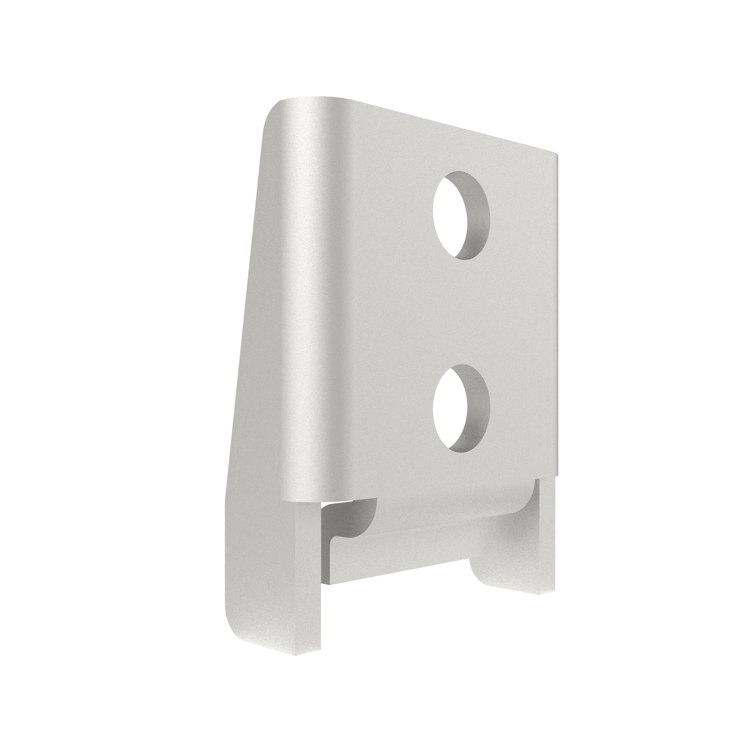 1641-103 | Concealed keeper, double hole mounting, stainless steel, passivated, bright