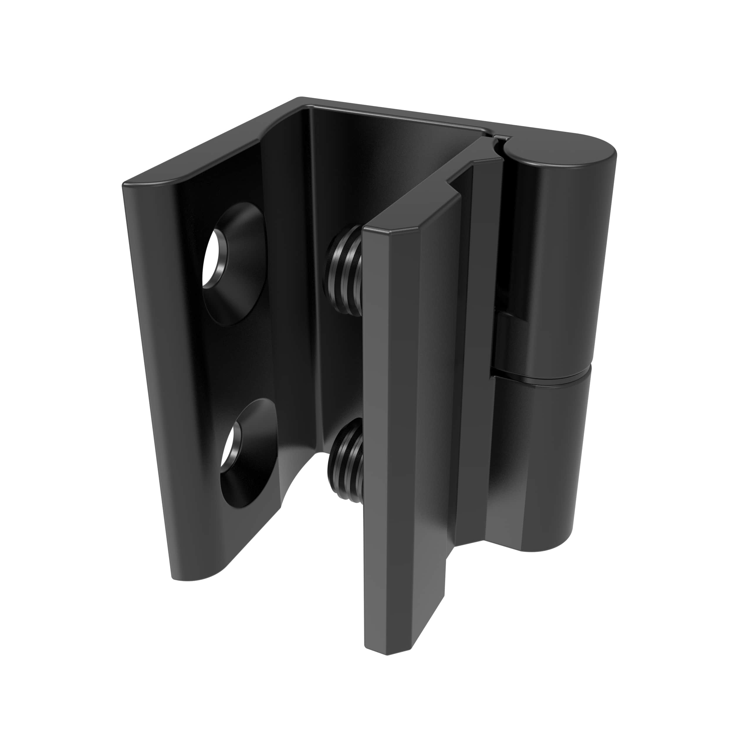 H2-2308-112CF-40 | Corner door detachable hinge, heavy duty, right side facing, zinc alloy, powder coating, black